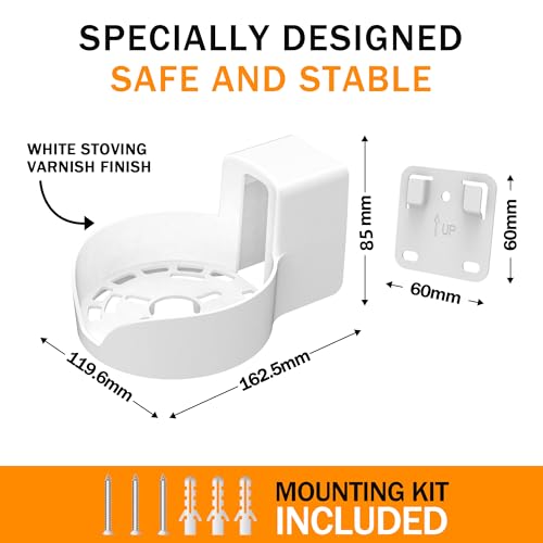 TP Link Deco X20 /X50 /X55 /X60 / Deco Mesh WiFi 6 システム対応 スタンド - シンプルで頑丈な壁取り付けスタンドブラケット TP Link X20 /X50 /X55 /X60 ブラケットケーブル管理付き(ホワイト、3パック)