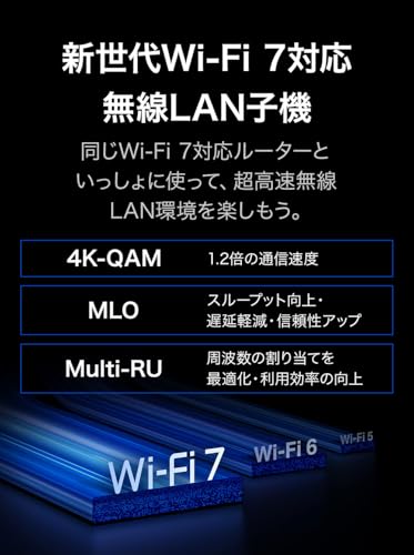 TP-Link WiFi 7 無線LAN 子機 BE6500規格 【 2882Mbps(6GHz) + 2882Mbps(5GHz) + 688Mbps(2.4GHz)】 160MHz WPA3 USB3.0 Windows 11/10対応 Archer TBE400UH/A