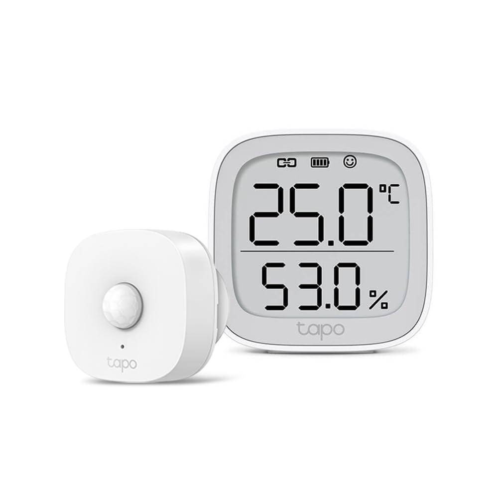 【セット買い】TP-Link Tapo スマートホーム コンパクト 電子ペーパー 大型画面 温湿度計 温度計 湿度計 スイス 高精度 温度 湿度 アラーム Tapoスマートハブ必須Sub-1GHz スマート温湿度計 Tapo T315 + TP-Link Tapo スマートホーム 長寿命 広範囲通信 Sub-1GHz通信 Tapoスマートハブ必須 モーションセンサー Tapo T100