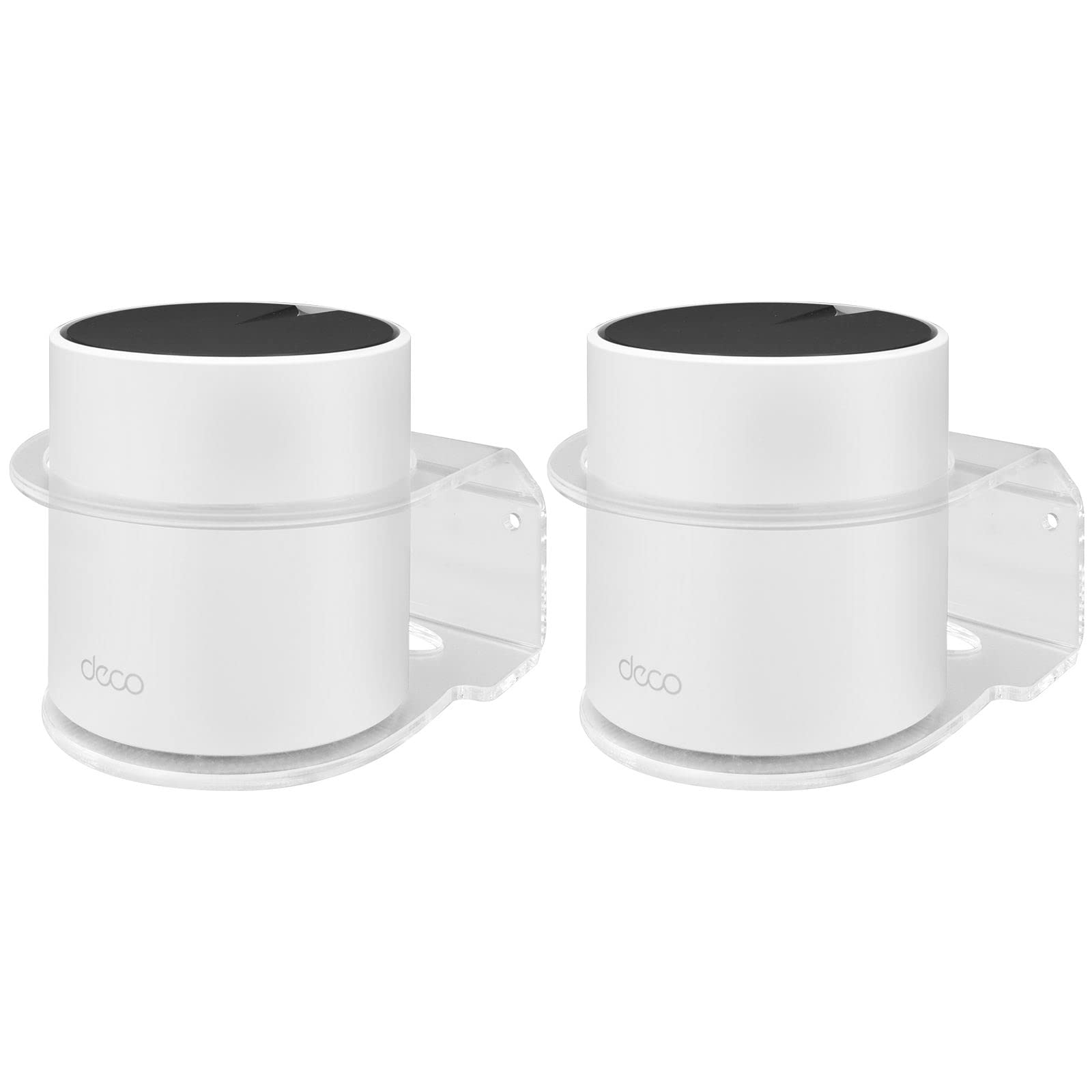 BECEMURU メッシュWIFIシステムTP-Link Deco X50 X55 X20 X25 XE75 X60 X68 W3600 無線LAN用ウォールマウント ホルダー ルーター壁掛けブラケット ルーターシェルフ 簡単に取り付け 省スペース ミニマリズム (1パック)